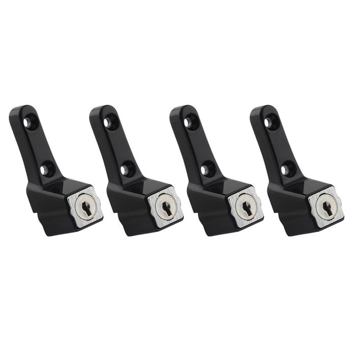 Ikonic Black Sliding Window Lock - 4 Pack
