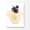 Yellow Black Perfume Print 100% Australian Made 100 x 150cm (Acrylic)