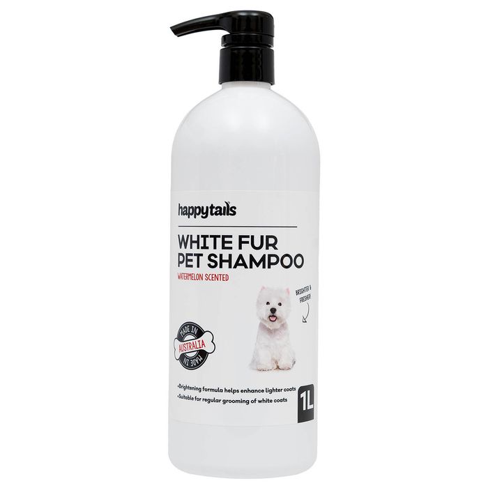 Happy Tails 1L Watermelon Scented White Coat Dog Shampoo