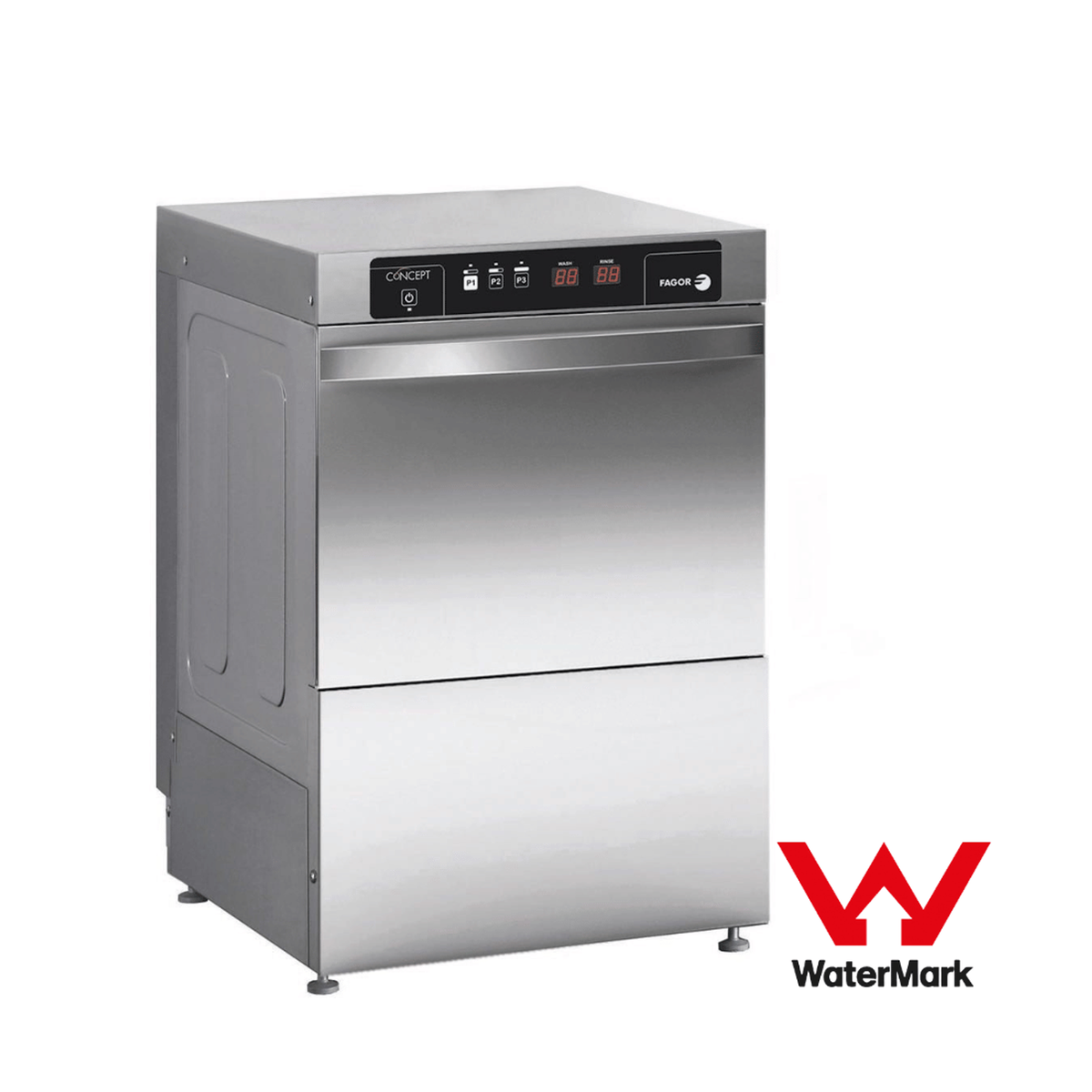 Fagor EVO-CONCEPT glass washer with drain pump and detergent & rinse  dispenser cold rinse - CO-402BDD - Bunnings Australia