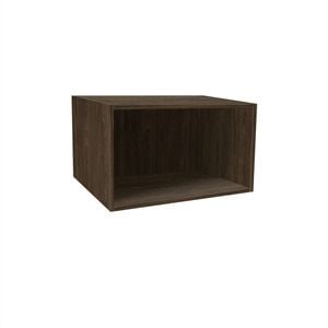 Kaboodle 360x500-600mm Walnut Customisable Microwave Open Shelf
