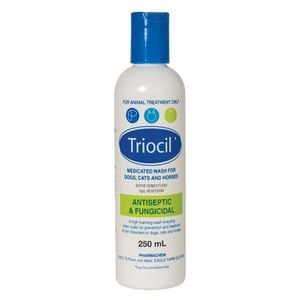Triocil Medicated Wash Antiseptic & Fungicidal For Dogs Cats & Horses 250ml