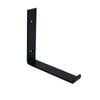 Carinya 185 x 185mm Black Hanging Lipped Angle Bracket