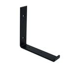 Carinya 185 x 185mm Black Hanging Lipped Angle Bracket