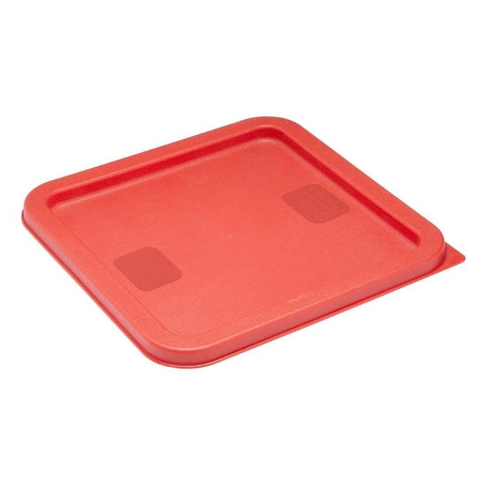 Hygiplas Square Container Lid Red Fits 5.5l And 7l Food Storage Containers