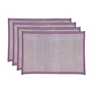4pc J.Elliot Home Heureuse Table Placemats Set 33x48x1cm Purple