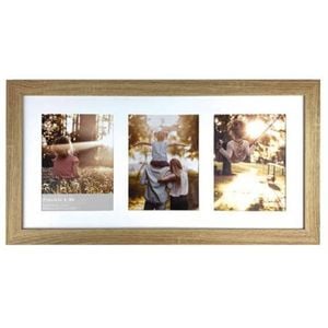 Frankie & Me Wooden Collage 6x8'' Triple Picture Frame Home/Office Decor Oak