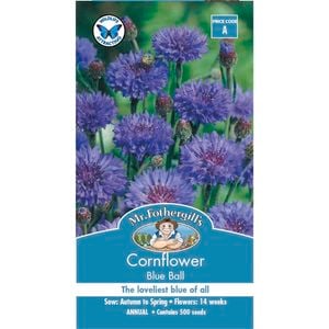 Mr Fothergill's Cornflower Blue Ball Seeds