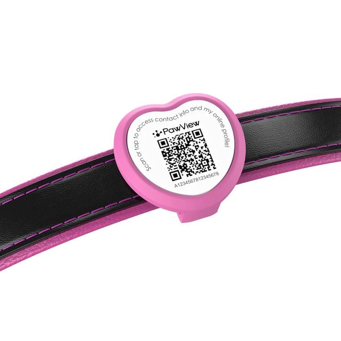 Pawview Heart Anti-loss Smart Pet Id Tag With Qr Code