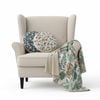SOGA Home & Living Bundle – Soft Polyester-Cotton Pillows & Tropical Leaf Throw Blanket