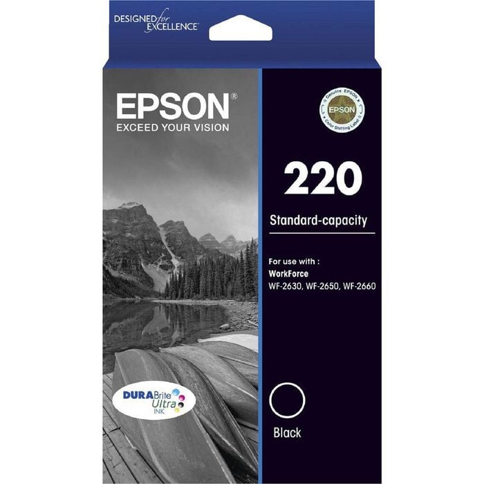 Epson GENUINE Original Epson 220 Black Ink Cartridge WF-2630 WF-2650 WF-2660 T293192