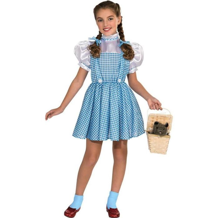 Dorothy Classic Costume for Girls Wizard of Oz Dress Up Outfit Set - Blue, 3-5-YRS