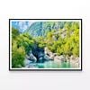 River with Trees & Rocks  Print 100% Australian Made 120x90cm  (Poster)