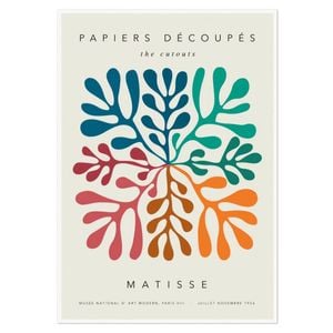 Galrie Henri Matisse's Papiers Découpés - Vibrant Mid-Century Modern Art Print, Poster Only, A2 42 x 60cm (16 x 24inch)
