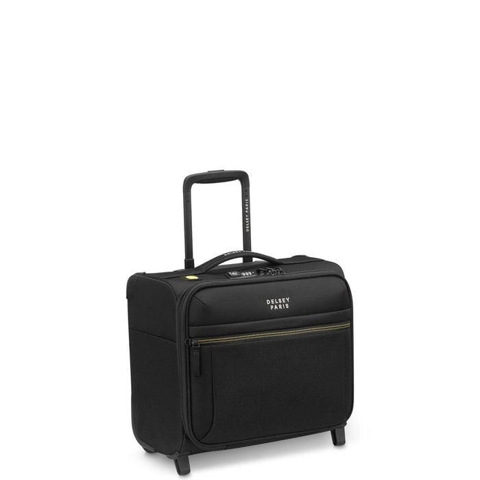 Delsey Brochant 3 Underseater Softside Cabin 2 Wheel Business Bag Deep Black