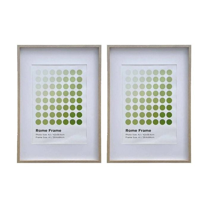 2PK Braz A1 Rome Image Photo Document Display Frame 59.4x84cm Beech