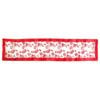 Red Rosie Sheer Organza Glitter Table Runner 40 x 183 cm Red