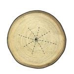 Belle Hunch Seagrass Woven Tray Round 70x70cm - Natural