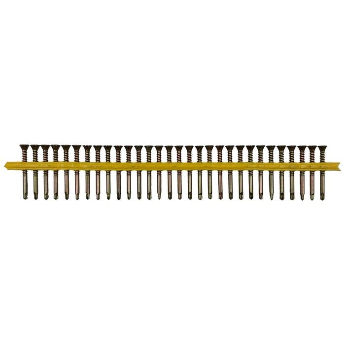 Simpson Strong-Tie 10G x 50mm Zinc Yellow Timber-to-Steel QuikDrive Collated Flooring Screw - 500 Pack