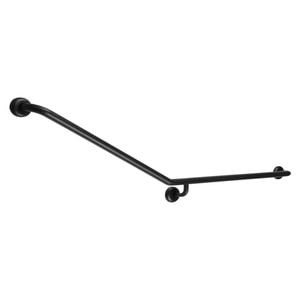 Metlam Australia 840mm x 700mm Designer Black 30 Degree Right Hand Grab Rail