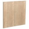 Kaboodle 600mm Hazelnut V Modern Rangehood Cabinet Doors - 2 Pack
