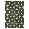 Loopsie-180cm X 120cm-jardime Green And Ivory Geometric Washable Rug