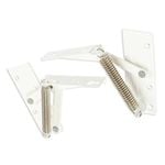 Hafele White Stay Flap Swing Up Fitting - 2 Pack