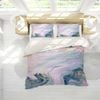 3D Purple Marble Texture Quilt Cover Set Bedding Set Pillowcases 115