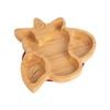 Tiny Dining Children's Bamboo Unicorn Plate with Suction Cup - Segmented Design - 23cm