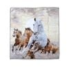 Running Horses 750gsm 3.5kg Double Layer 3d Print Faux Mink Blanket Queen