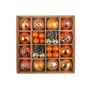 Catzon 42 Pcs Christmas Balls Colored Shatterproof Plastic Baubles for Xmas Party-Set2