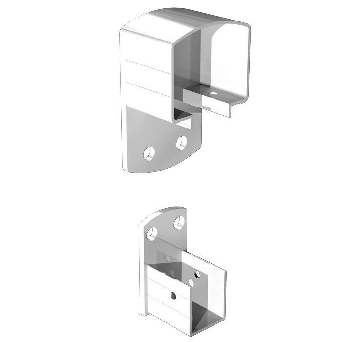 PEAK Aluminium Balustrade White Deck Wall Bracket