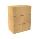 Lugna 768 x 600 x 380mm Sand 3 Drawer Unit
