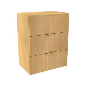Lugna 768 x 600 x 380mm Sand 3 Drawer Unit