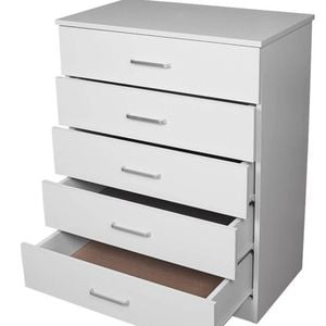 NNECN Classic Elegance: Five-Drawer Chest for Organized Living