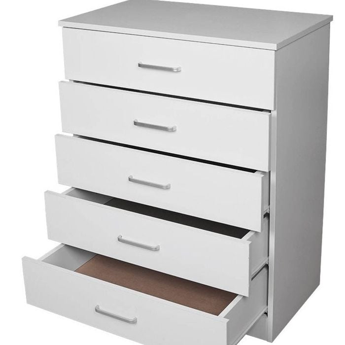 NNECN Classic Elegance: Five-Drawer Chest for Organized Living