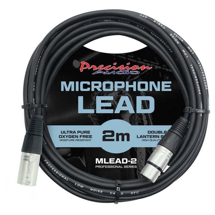 Precision Audio 2m XLR To XLR Microphone Cable