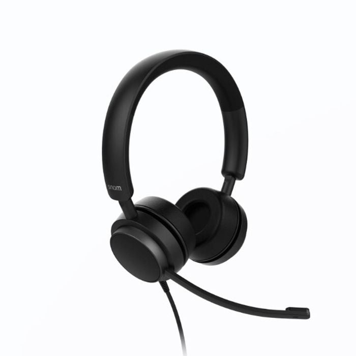 Snom A310d Corded Headset Duo, Full Band Audio, High Wearing Comfort, Lightweight Construction, Perfect Noise Shielding