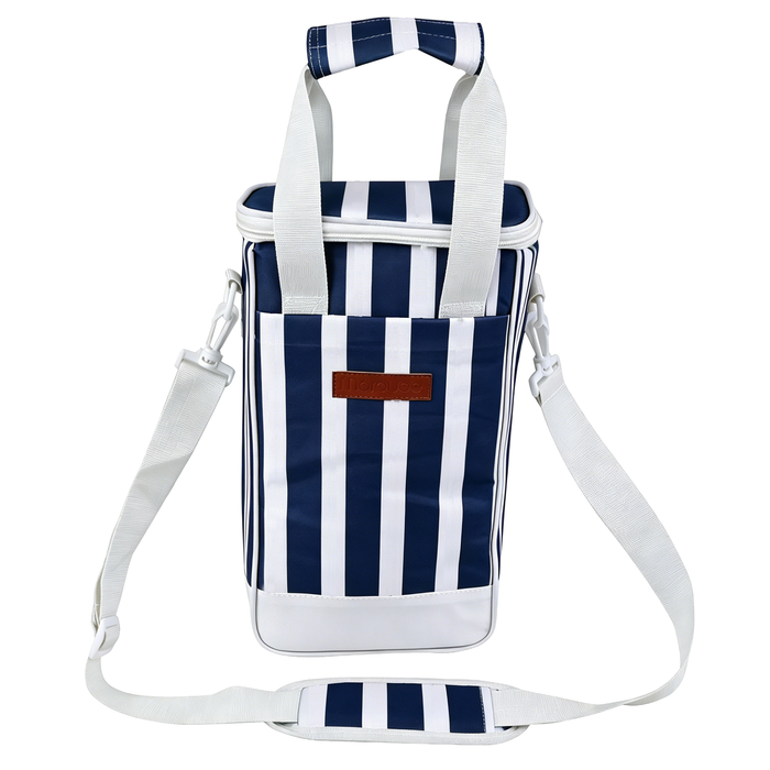 Marquee Stripe Insulated Soft Cooler Wine Bag