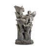 Northcote Pottery 35 x 57cm Lilyhaven Burnished Concrete Polyresin Water Feature