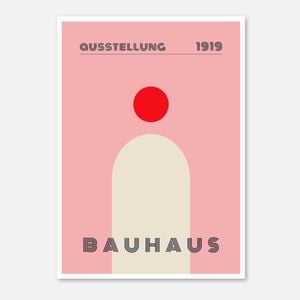 Galrie Bauhaus Ausstellung 1919 Art Print–Iconic Abstract Geometric Modern Design Decor, Poster Only, A4 21 x 30cm (8 x 12inch)