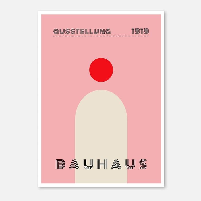 Galrie Bauhaus Ausstellung 1919 Art Print–Iconic Abstract Geometric Modern Design Decor, Poster Only, A4 21 x 30cm (8 x 12inch)