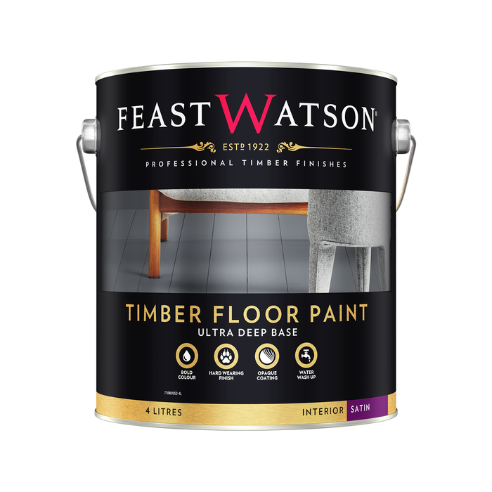 Feast Watson 4L Ultra Deep Base Satin Timber Floor Paint