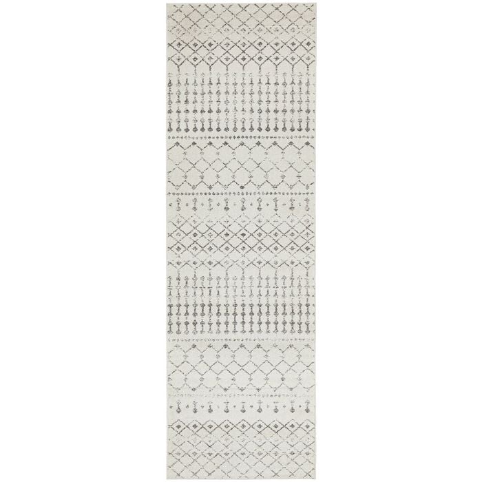 The Rug Connection Liu Elsa Off White 300x80cm - Medium Runner Pet Friendly Indoor Rug
