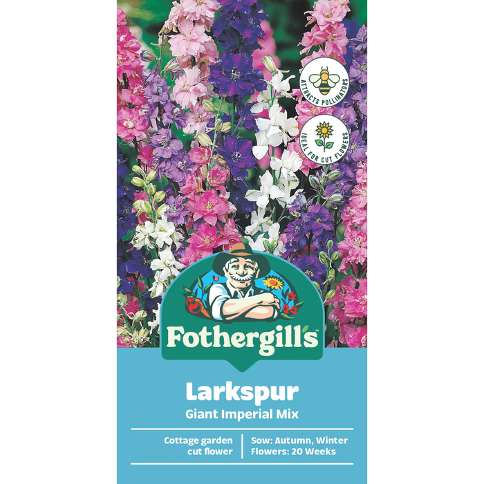 Fothergill's Larkspur Giant Imperial Flower Seeds