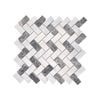 Decor8 285 x 280mm Herringbone Stone Mix Honed Mosaic Tile