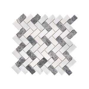 Decor8 285 x 280mm Herringbone Stone Mix Honed Mosaic Tile