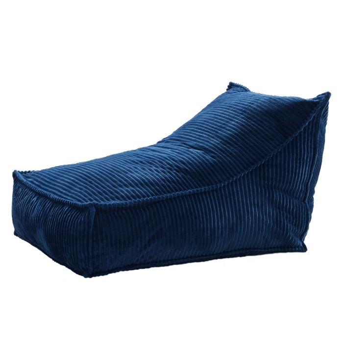 Cadence & Co. Wilde Ribbed Luxe Fleece Beanbag Lounge Cover Teal