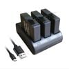 Replacement 3 Battery and USB Triple Charger for GoPro Hero 8 Hero 7 Black Hero 5 Hero 4 Camera