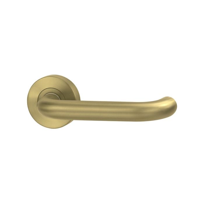 Lockwood Satin Brass Vivid Designer Passage V2 Lever